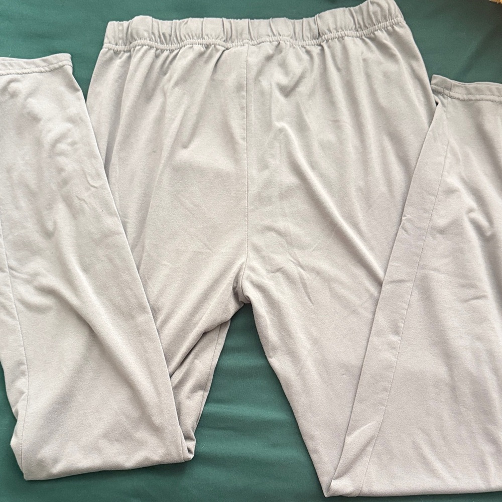 Light Grey Drawstring Lounge Pants - Picture 2 of 3